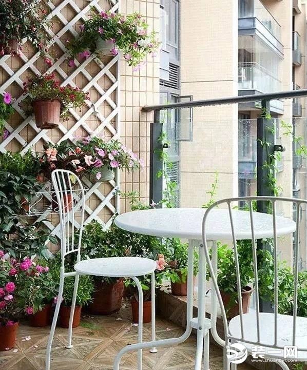 温江装修公司——小户型阳台花园的创意设计效果!